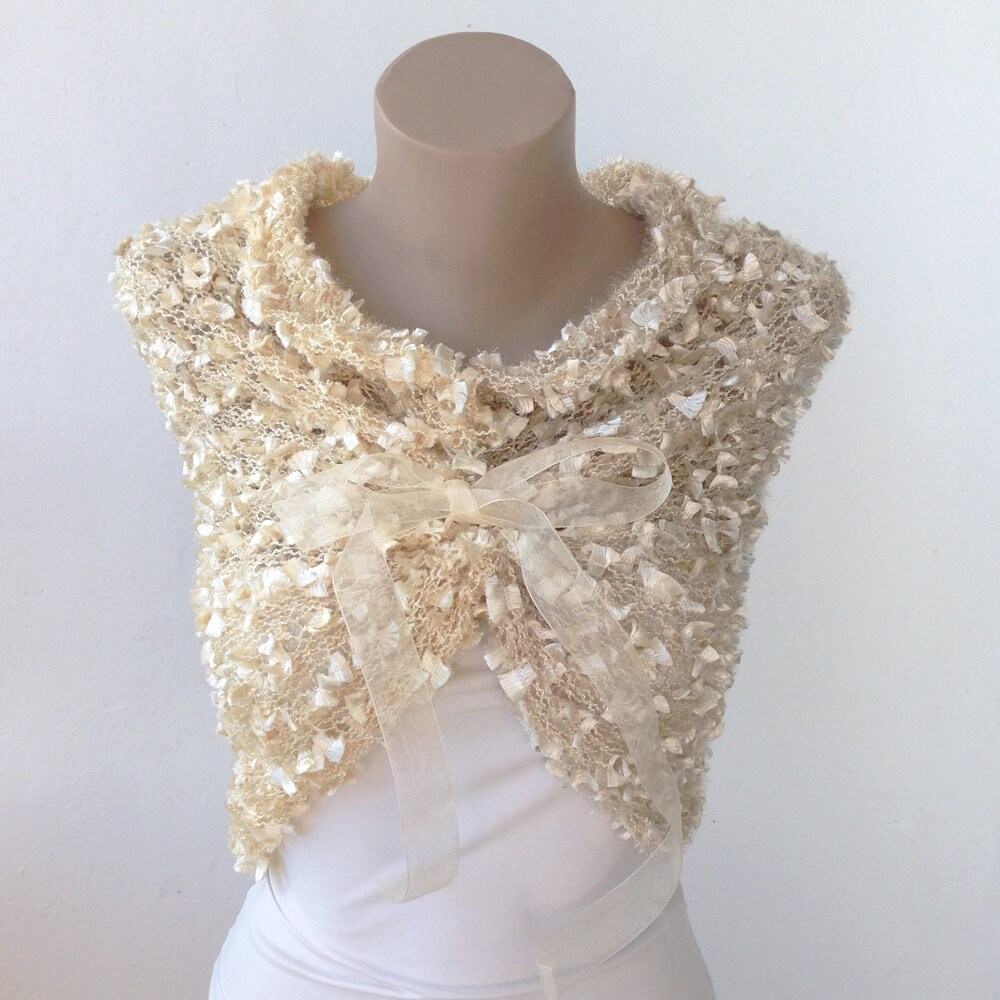 bridal ivory shawl