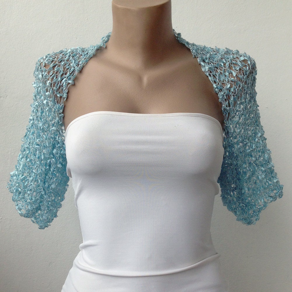 baby blue shrug
