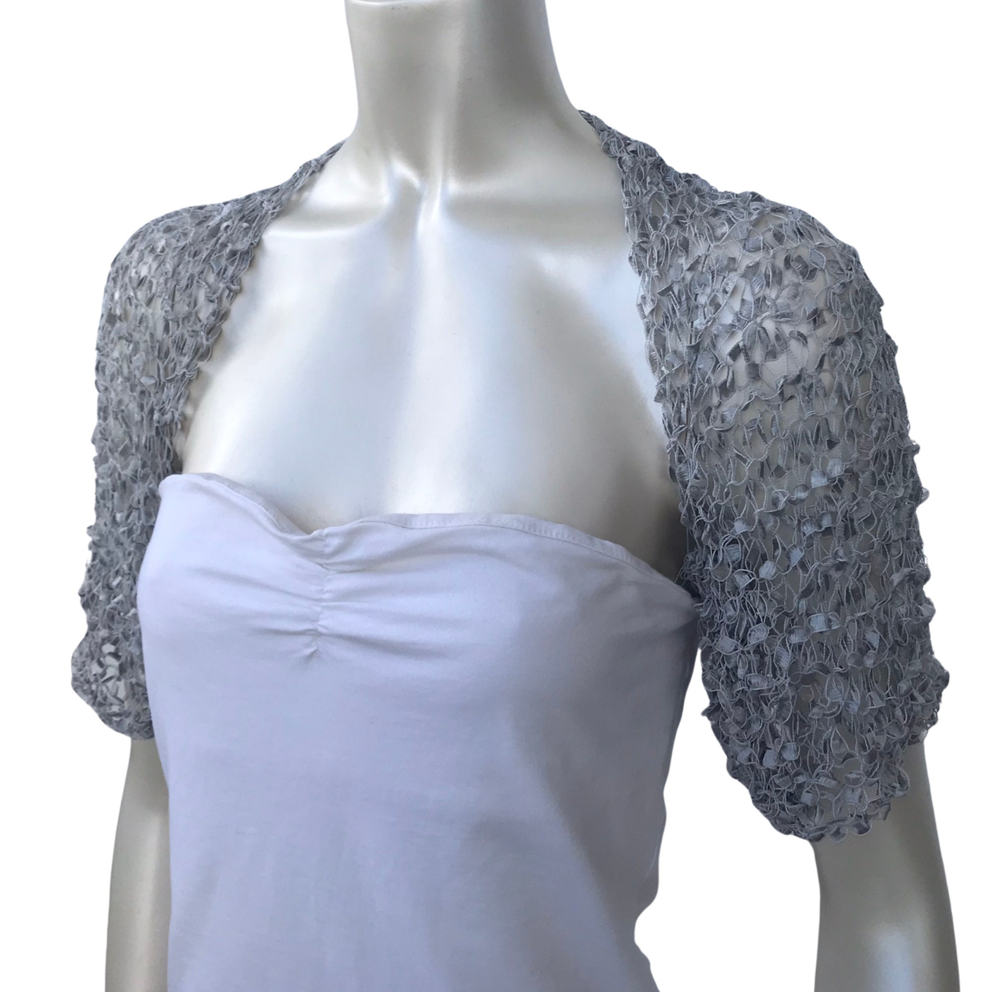 Grey cropped jackets for weddings online