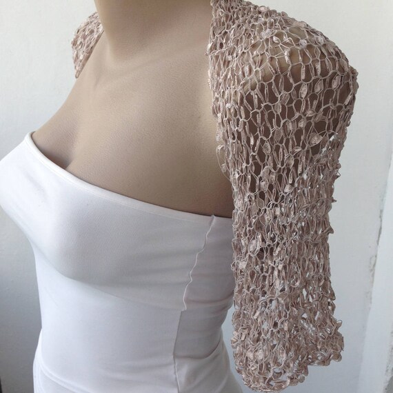 nude wedding jacket
