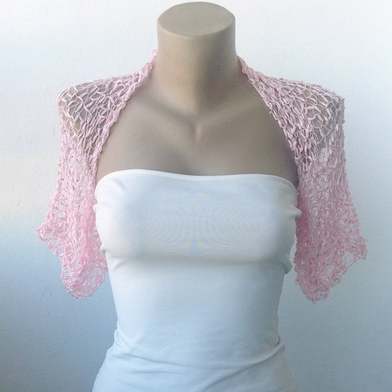 dusky pink bolero jacket