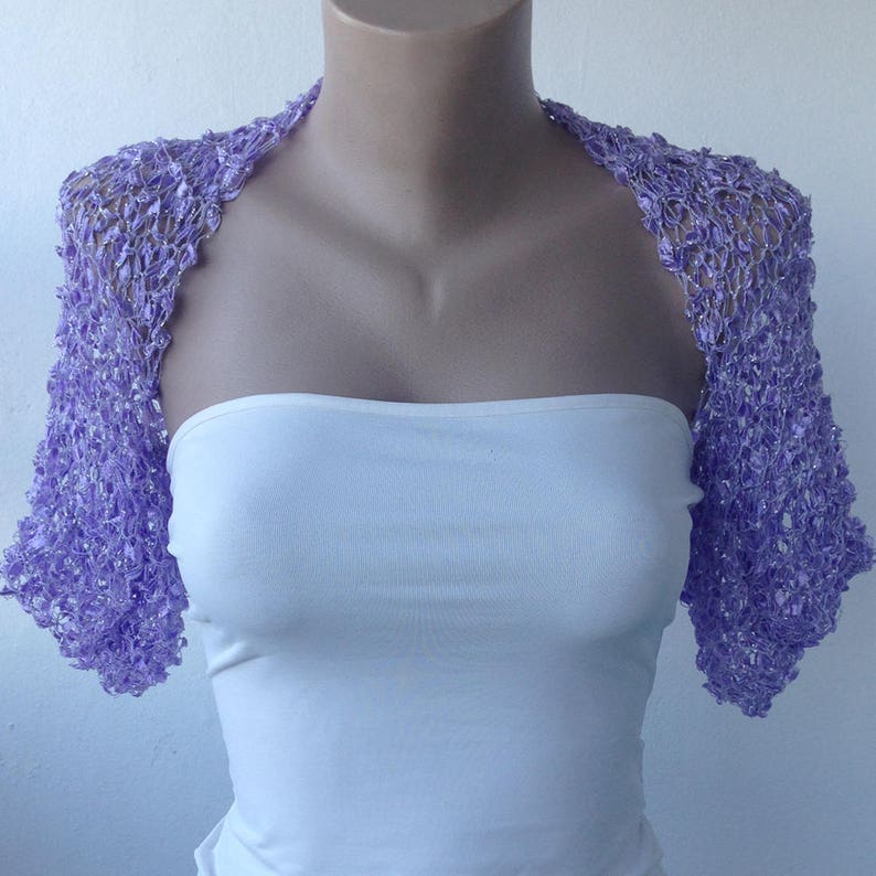 lilac bolero cardigan