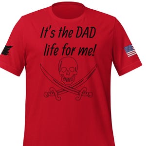 Dad gift shirt for Father’s Day present dad pirate t shirt