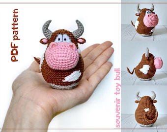 Bull crochet pattern Cow Amigurumi pattern