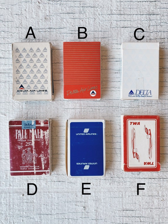 Vintage Airplane Playing Cards, Card Deck, Vintage Playing Cards Club,  Spade, Heart, Diamond Airline, Continental Airline, Western United PC -  Etsy Canada