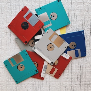 Disquete (10) disco de almacenamiento disco computadora disco memoria, juegos, memoria, computadora antigua, disquete antiguo CR4