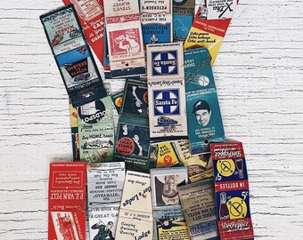 Vintage Matchbook (H)- antique matchbook advertisements promotional item hotel, cafe, liquor, hotel, Food, candy, restaurant, transportation