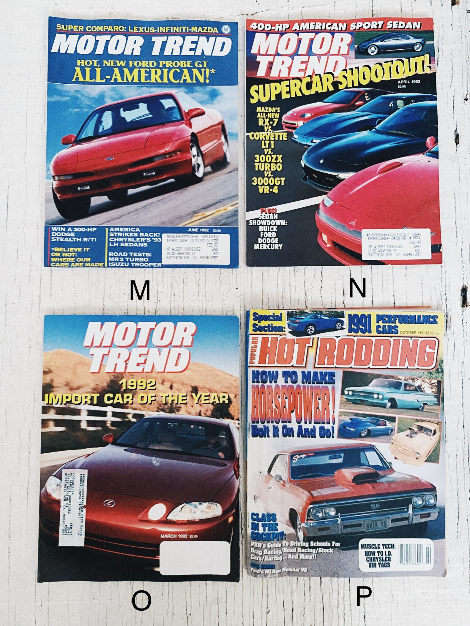 AMERICAN VINTAGE CAR magazine5冊 Collectible Automobile Magazines,vintage Americana, Cars of
