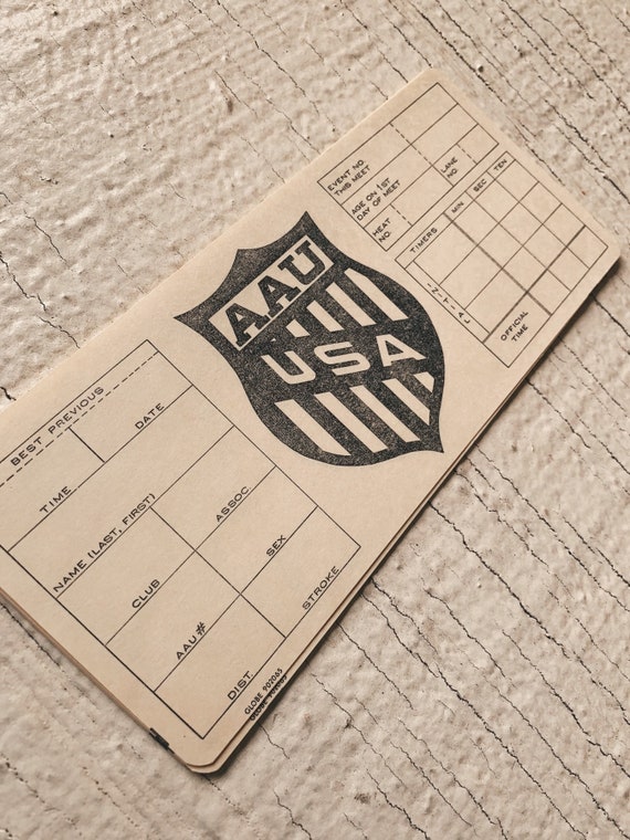 Vintage AAU Card Amateur Athletic Union Cards Vintage Paper