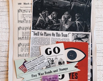 Air Force Grunge Pack- Vintage paper ephemera lot, vintage military, vintage planes, postage stamp, vintage, vintage air force ephemera CR1