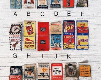 Vintage Matchbook (E)- Antique Matchbook Advertisements