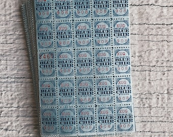 Vintage BLUE CHIP STAMP SAVINGS BOOKs full of stamps