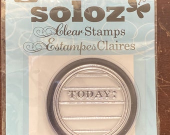 Studio G Today journaling clear Stamp (1)  Soloz stamps by studio g cling stamp, Estampes Claires, Journaling Spot Stamp P2
