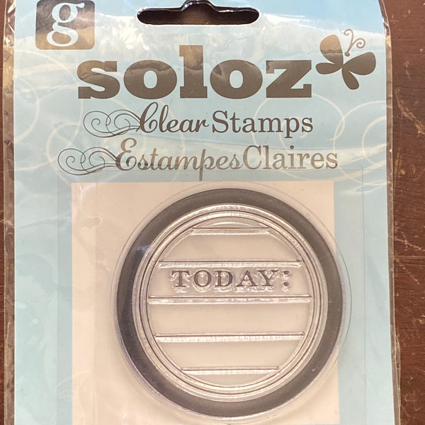 Today journaling clear Stamp (1)  Soloz stamps by studio g