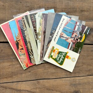 Cartoline d'epoca Set casuale di 10 cartoline effimere di viaggio degli Stati Uniti souvenir da collezione cartoline degli Stati Uniti holiday inn effimeri