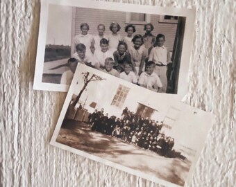 Vintage Black and White school photos vintage photos, instant photos, antique photos, photos of people, people, school yard, playground CR1