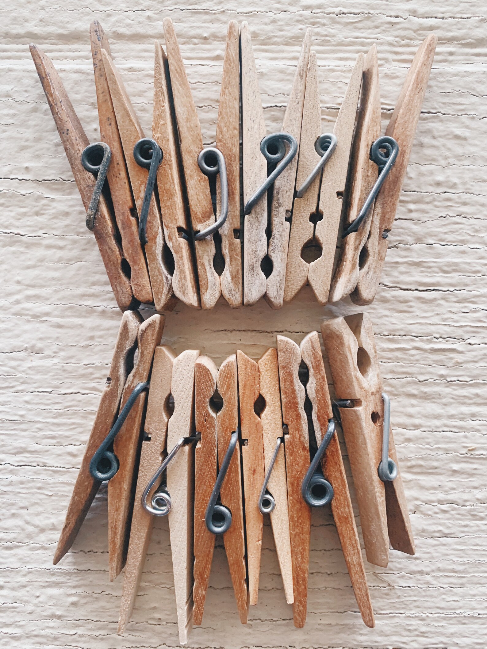 Vintage Wäscheklammern 12 Naturholz alte Stil dekorative und | Etsy