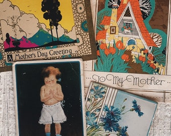 Cartoline vintage per la festa della mamma - mamma, figlio, auguri, buon giorno, cartoline vintage, souvenir da collezione, cartolina statunitense CR1