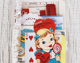 Vintage Valentine's Ephemera Pack- Vintage paper ephemera Paper pack, vintage Valentine cards, valentines decor, home decor, journaling CR2