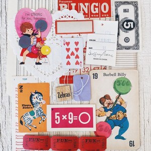 Vintage Valentijnsdag Ephemera Pack - Vintage papieren ephemera veel Papieren verpakking, Valentijnskaarten, valentijnsdecoratie, woondecoratie, journaling, sterk