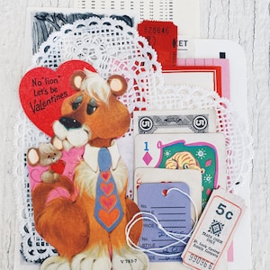 Vintage Valentine&#39;s Ephemera Pack- Vintage papier ephemera lot Paper pack, Valentijnskaarten, Valentijnsdag decor, home decor, journaling, pop