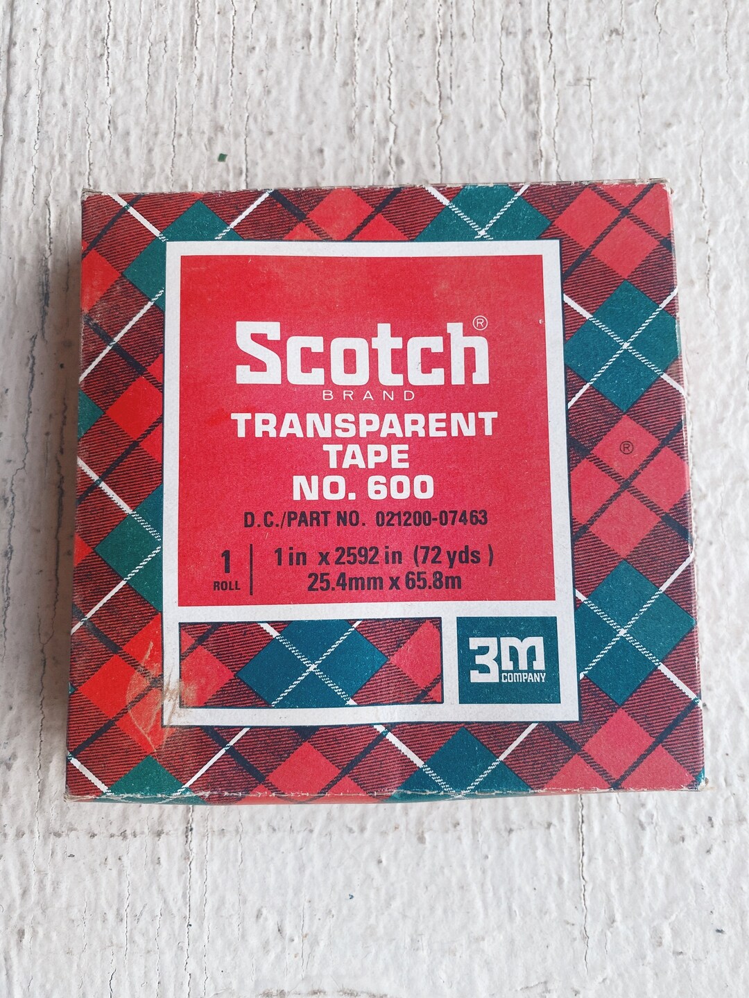 Vintage Scotch Box of Vintage Tape Decorative Box Christmas Etsy