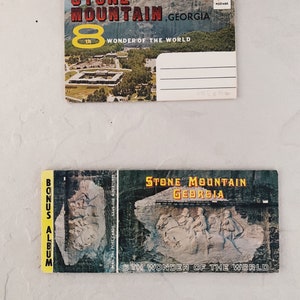 Cartoline vintage Georgia cartoline statali pieghevoli viaggio effimero cartolina statunitense da collezione souvenir
