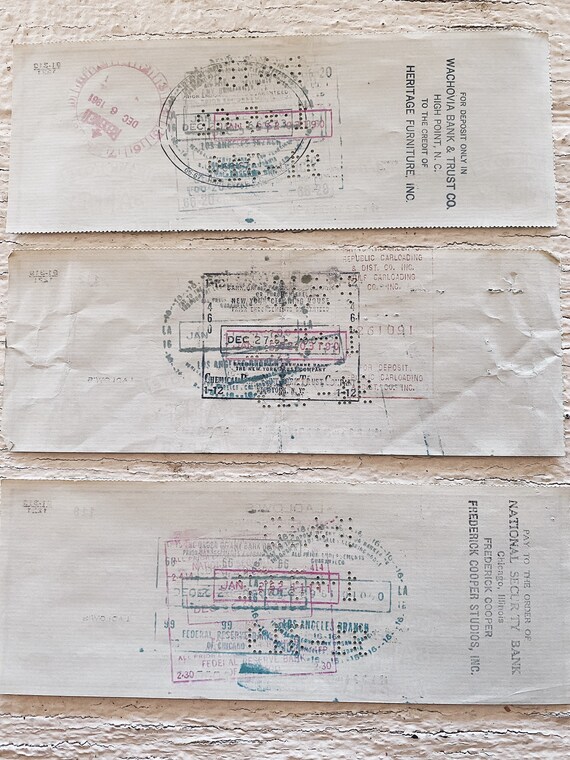 ヴィンテージ チェック - ヴィンテージ ペーパー エフェメラ ロット