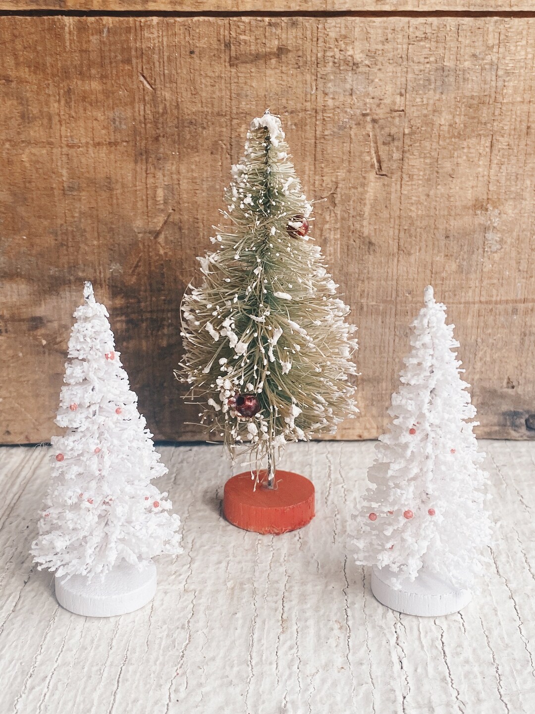 Vintage Christmas Trees Pipe Cleaner Christmas Trees Old Etsy
