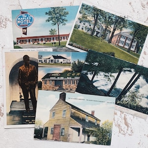 Cartoline vintage Pennsylvania, South Dakota, Tennessee, Texas Cartoline di stato ephemera di viaggio Souvenir degli Stati Uniti upostcard da collezione
