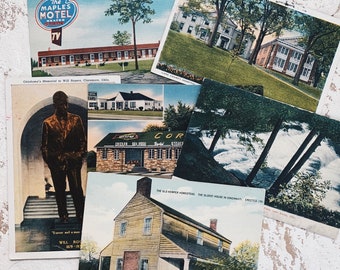 Vintage Postcards Ohio state postcards travel ephemera United States souvenir collectible us postcard CR5