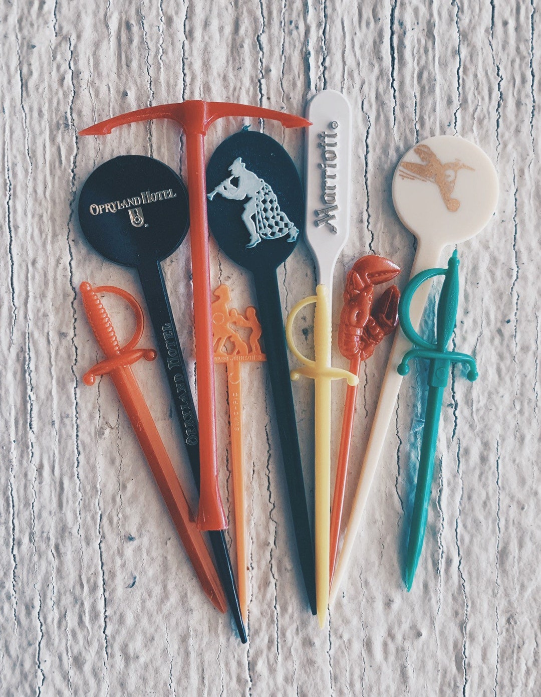 Vintage Cocktail Toothpicks, Cocktail Sticks, Souvenirs