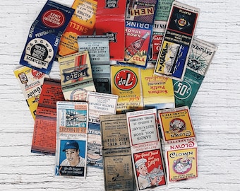 Vintage Matchbook (F)- antique matchbook advertisements promotional item hotel, cafe, liquor, hotel, Food, candy, restaurant, transportation
