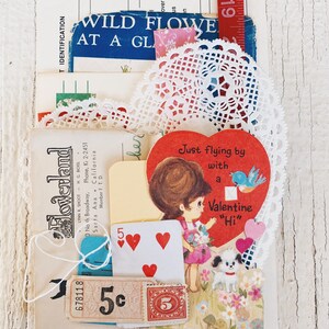 Vintage Valentijnsdag Ephemera Pack- Vintage papier ephemera lot Paper pack, Valentijnskaarten, Valentijnsdag decor, home decor, journaling, bloemen