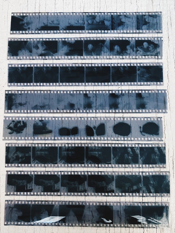 Camera Film Strips Old Photo Negatives Developed Vintage Long