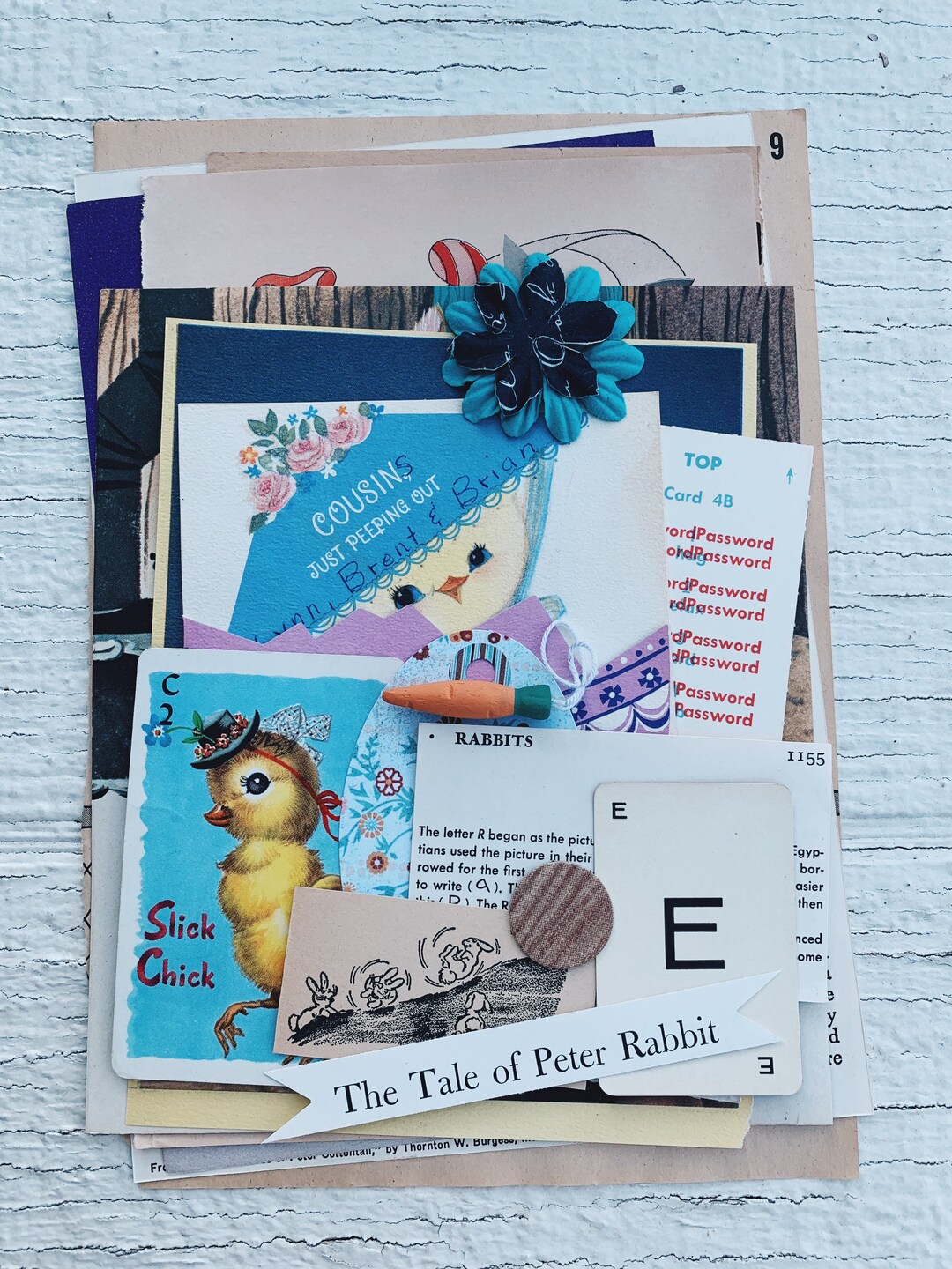 Easter Pack- Vintage Paper Ephemera Lot Paper Pack Mixed Media Assorted ...