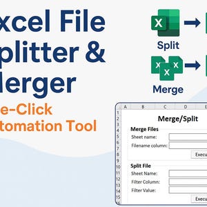 Excel File Split & Merge VBA Macro | Automation Tool