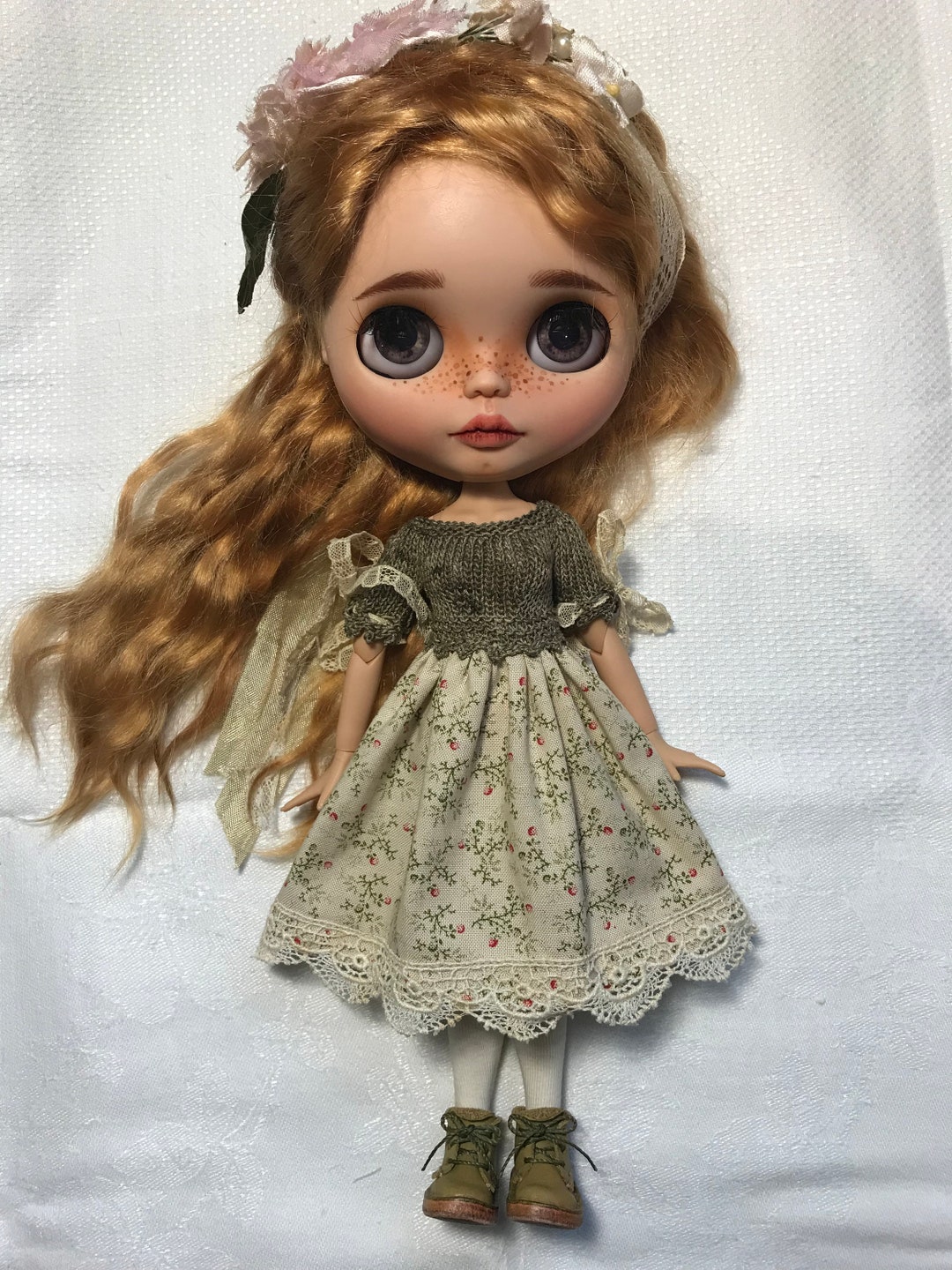 Blythe Knitted Bodice and Sewn Skirt DRESS Pattern Fits All Blythe Full ...