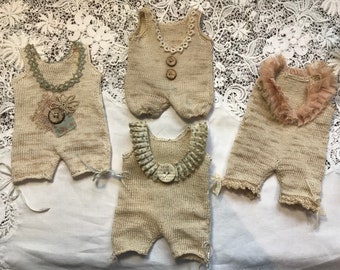 Dungarees Knitting pattern - Fits Plump Blythe,Johnny Come Lately, Roopert, Bobby Sue and Preshus