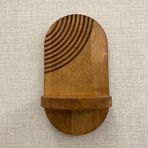 Spiritual Altar Shelf – Handcrafted Beech Wood Wall Ledge for Crystals 11 inch x 6 inch x 4 inch