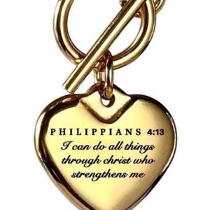 Philippians 4:13 Jewelry | Unwavering Strength | Elegant Personalized Gift | Custom Engraved Jewelry Gift with Message Card | Bible Verse