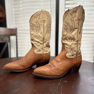 Vintage Dan Post Buffed Goat Shoulder Size 9 1/2 D