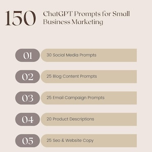 150 ChatGPT Prompts for Small Business Owners