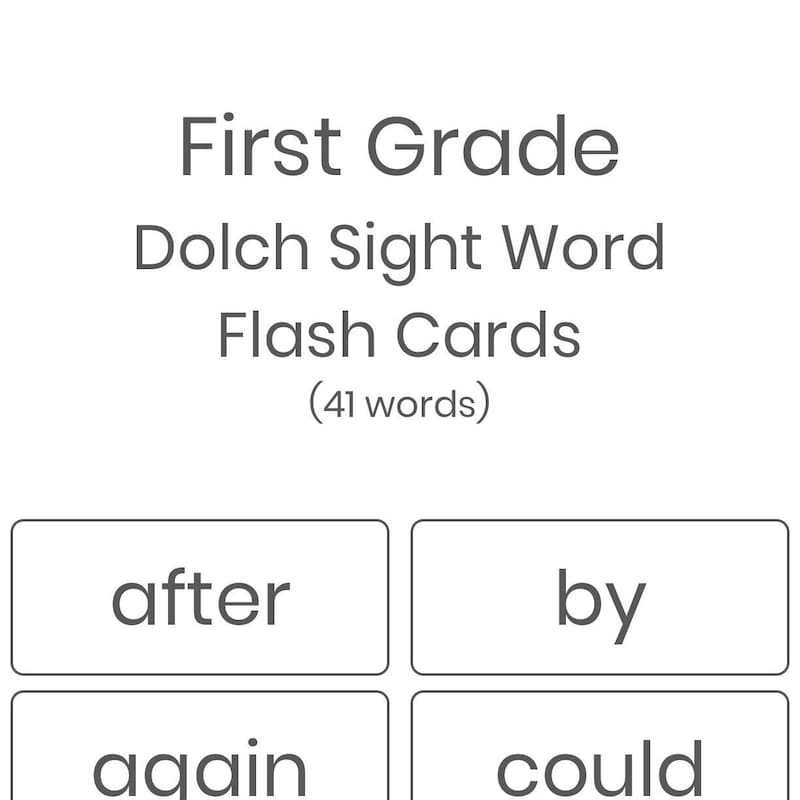 Dolch Sight Words - Etsy