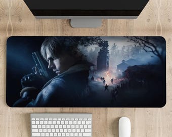 Resident Evil 4 Gaming Mouse Pad: Stitched Edge, Vibrant Print