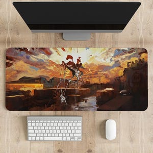 Tapis de souris de jeu Disco Elysium : bords surpiqués, impression éclatante