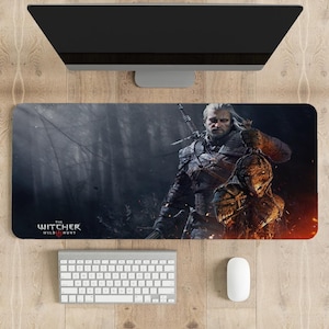 The Witcher 3 Wild Hunt Mouse Pad | Different sizes Personalized Printing | Gaming Mouse Pad | Customized Mouse Pad | Game, Anime, Desk Mat