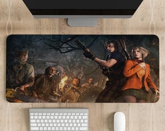 Resident Evil 4 Gaming Mouse Pad: Stitched Edge, Vibrant Print