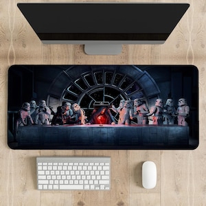 Star Wars Gaming Mouse Pad: Personalized Desk Mat, Stitched Edges