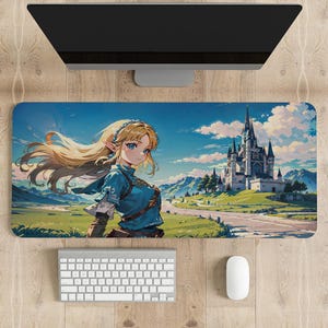 Legend of Zelda Mouse Pad: Stitched Edge Gaming Desk Mat